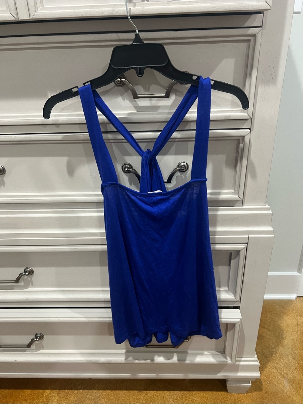 BiBi Royal Blue Draped Back Camisole - Picture 3 of 3